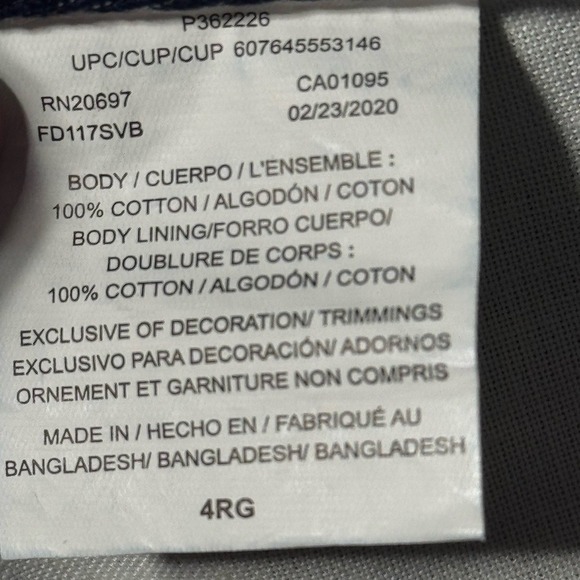 Dickies Style Blue Denim Carpenter Pants with Plaid Interior 4RG - Picture 10 of 10